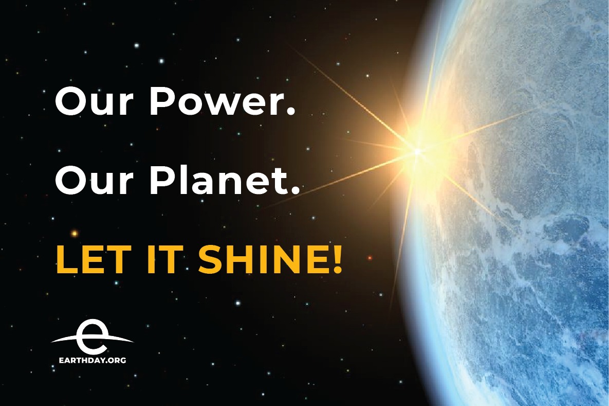 Earth Day Our Power poster